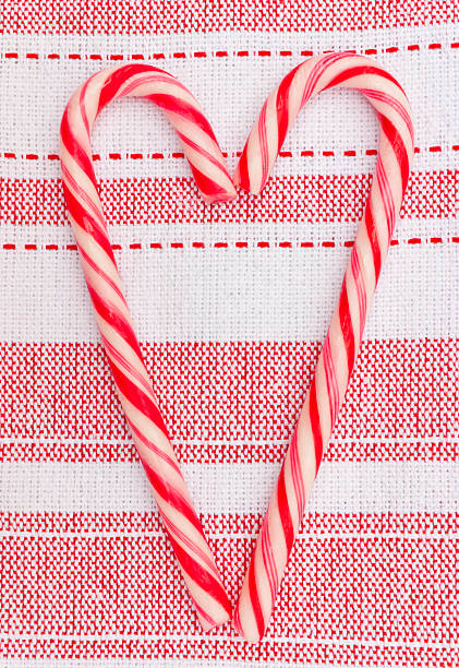 istock Candy canes heart shape Christmas decoration. 178389676