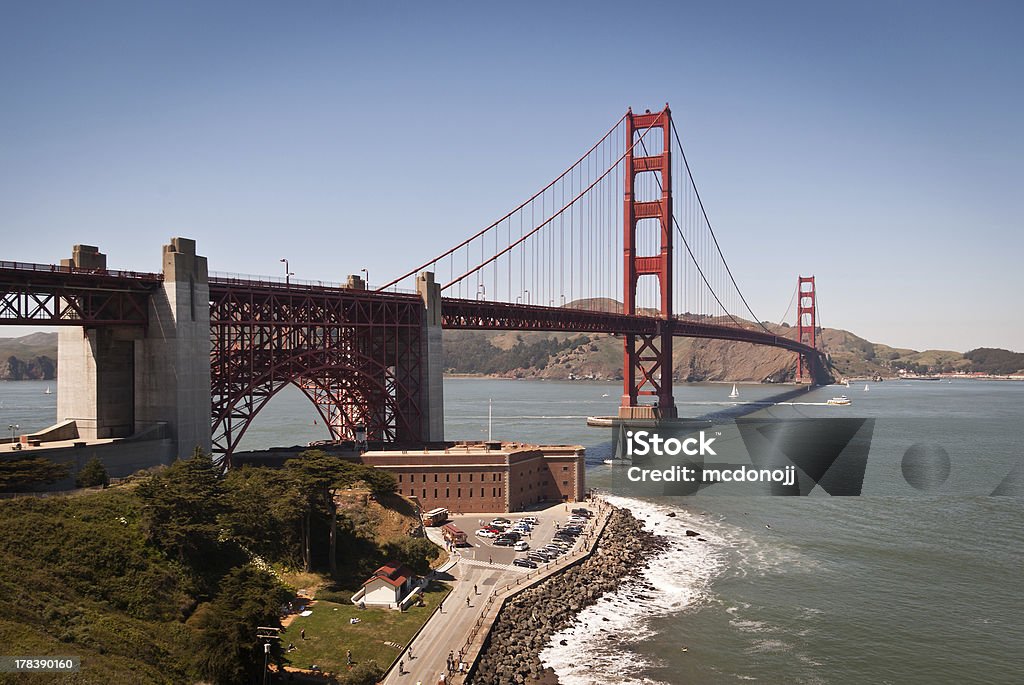 Golden Gate Bridge - Royalty-free Alto - Descrição Física Foto de stock