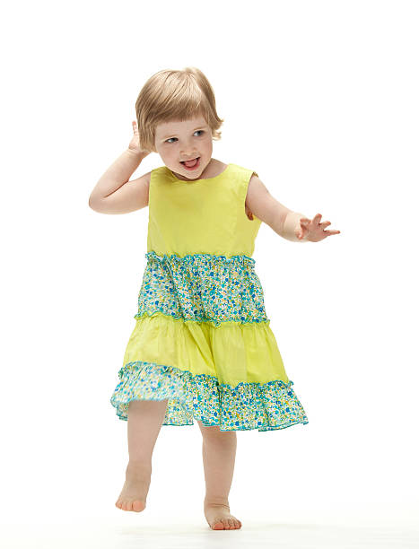 istock Playful baby girl dancing 178390600
