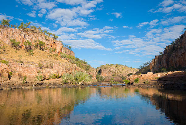 katherine gorge - australia katherine northern territory ravine imagens e fotografias de stock