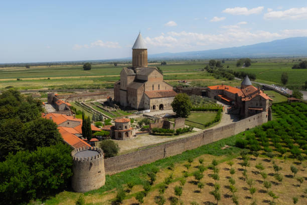 istock Alaverdi Monastery Complex aerial panoramic view in Kakheti, Georgia 1783910313