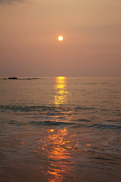 istock sunset at the lava beach in Hawaii 178391491