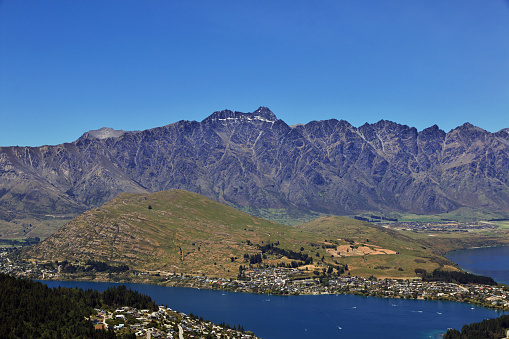 Cable car ride in Queenstown, New Zealand