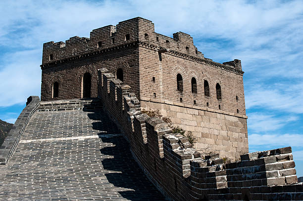 istock Tower of Great Wall against blue sky 178392643