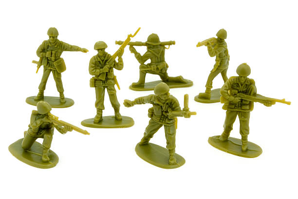 istock Group of plastic toy soldiers 178393014