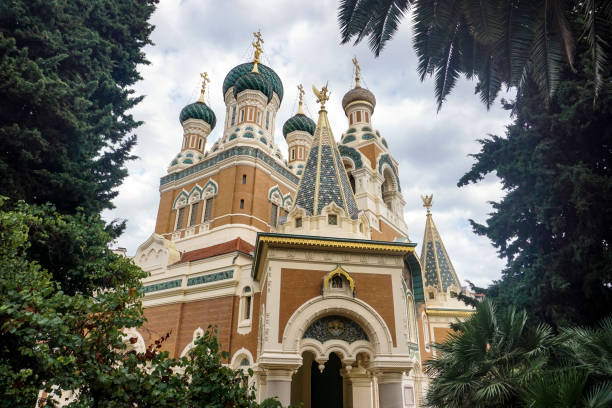 The St. Nicholas Russian Orthodox Cathedral in Nice, France.