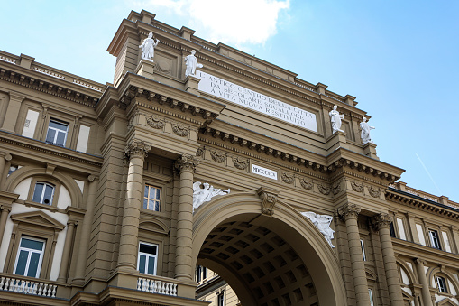 Palazzo dell'Arcone di Piazza on Piazza della Repubblica in Florence, Italy.