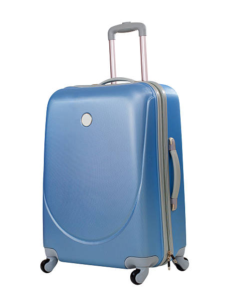 istock Blue suitcase or trunk isolated with clipping path included 178393404