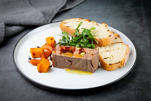 istock arugula with crusty bread and pate sauce, side view 1783935458