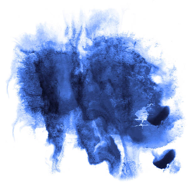 istock stroke paint splatters color blue watercolor abstract water brus 178393782