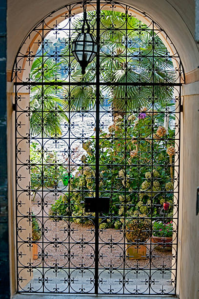 istock lake house idyllic view inside, looking out of the gate 178394538