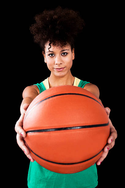 istock Woman with basketball 178394955