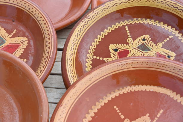 istock Handcrafted painted ceramic bowls at a market in Morocco. 1783951552
