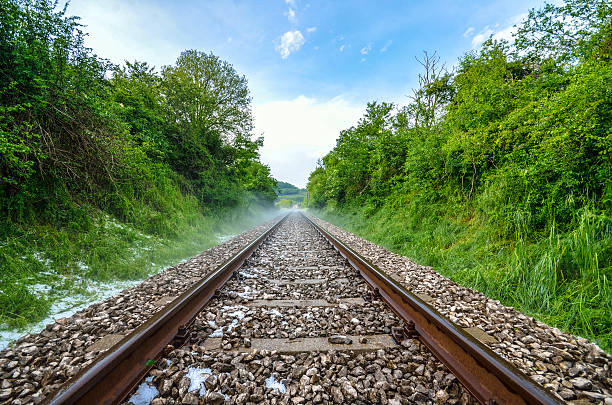 Comboio e ferroviário - fotografia de stock