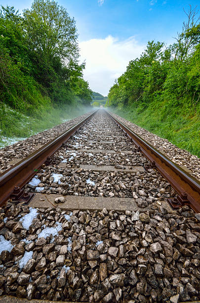 railroad et grêle - Photo