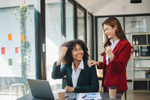 istock Those who work hard, win in the conference room new startup project 1783955401