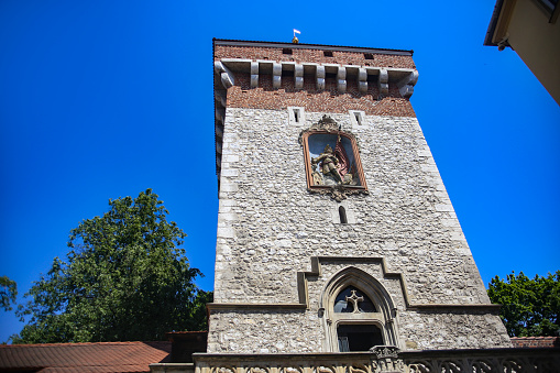 St. Florian's Gate or Brama Florianska in Krakow, Poland.