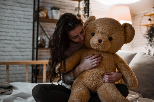istock Female And Her Favorite Snuggle Buddy 1783963887