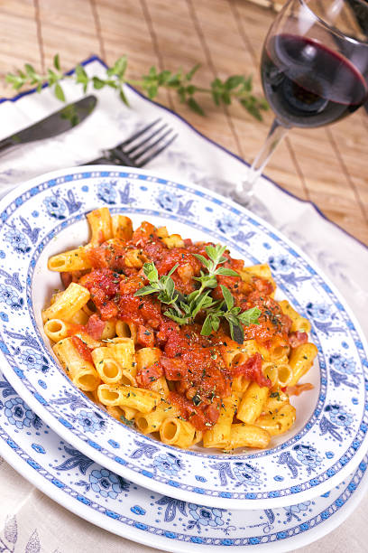 istock Pasta Amatriciana with red wine 178396599