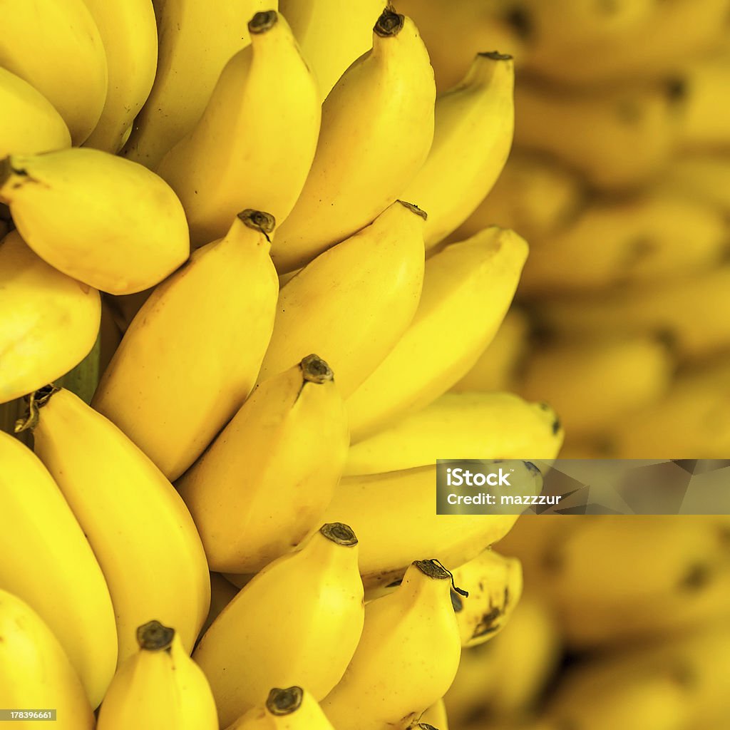 Bunch of ripe bananas background Agriculture Stock Photo