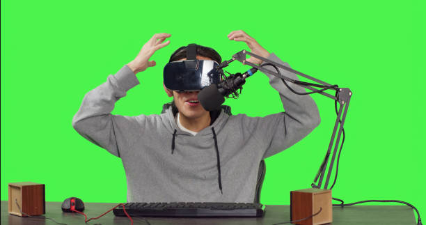 istock Video blogger broadcasting live games 1783969836