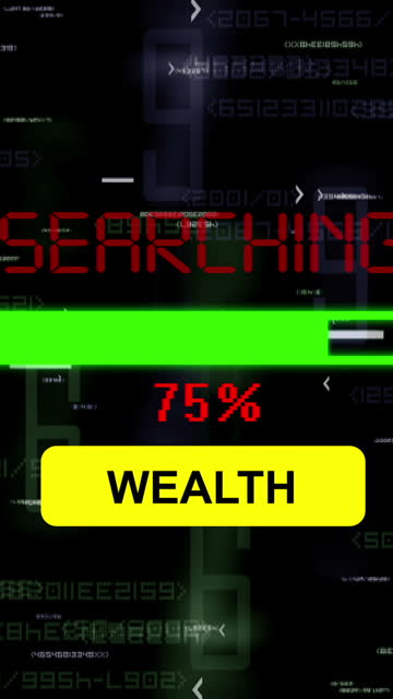 Searching for wealth online vertical video