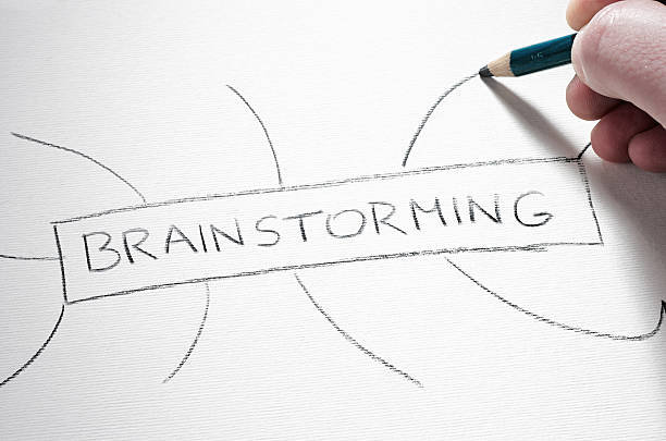 istock Pastel pencil writing the word brainstorming. 178397789