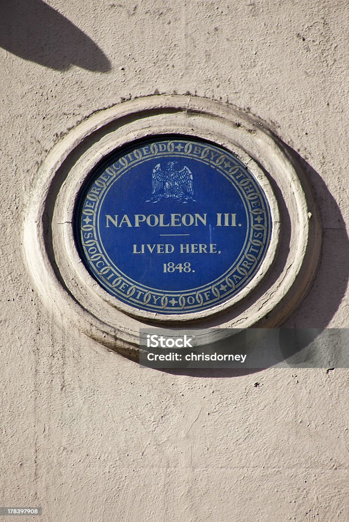 Napoleon placa em Londres - Foto de stock de Napoleão III royalty-free