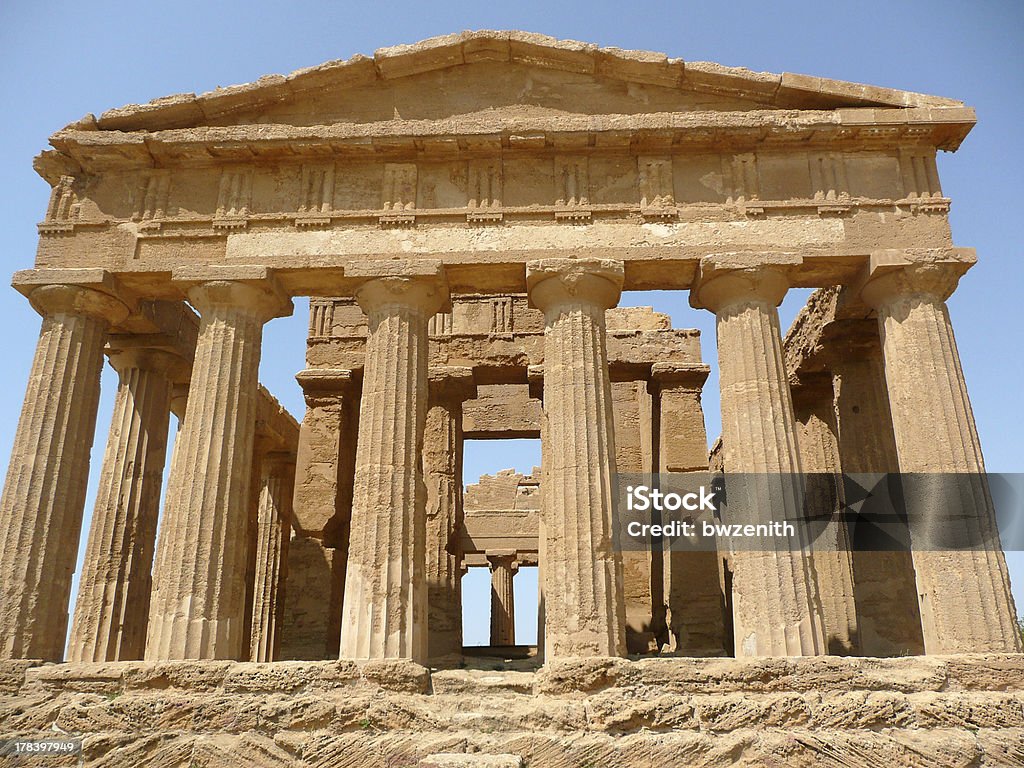 Der Tempel von Concordia, Agrigento, Italien - Lizenzfrei Agrigento Stock-Foto