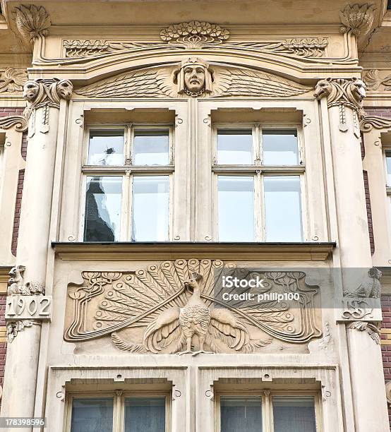 Art Nouveau Architecture Stock Photo - Download Image Now - Art Nouveau, Riga, Architecture