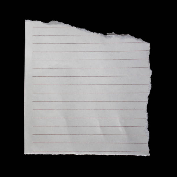 istock Ripped paper piece isolated on a black background 1783994146