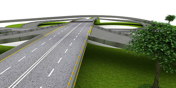 istock Crossroads and Highways isolated on white 178399679