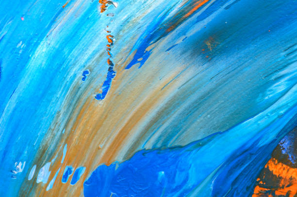 istock Abstract art background. Hand drawn gouache painting. Color texture. 1784000045
