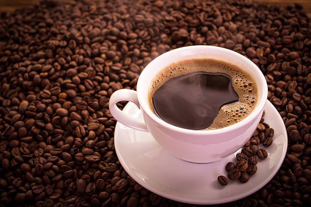 istock Cup of coffee with beans 178400860