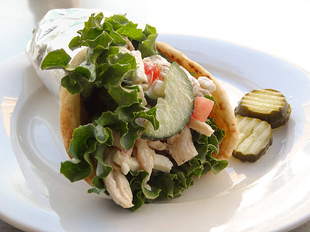 istock Chicken pita Greek style gyro 178401420