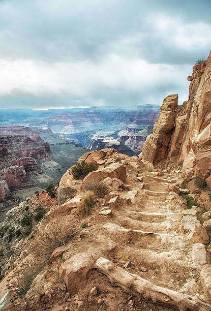 Kaibab trail, south rim, Grand Canyon stock photo