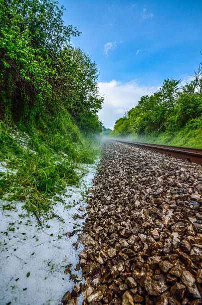railroad et grêle - Photo