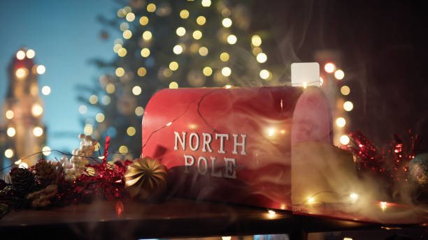 istock Red Letterbox decorating room for Christmas 1784022175