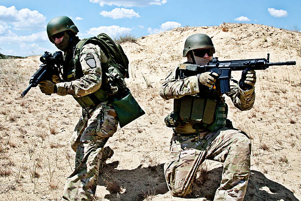 istock Two soldiers ready for a military operation 178402951