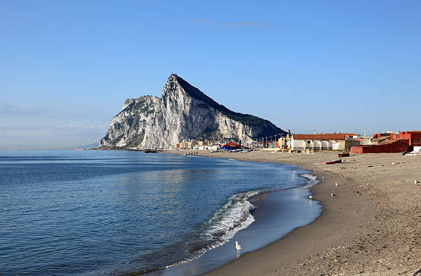 istock Rock of Gibraltar from the beach 178403517