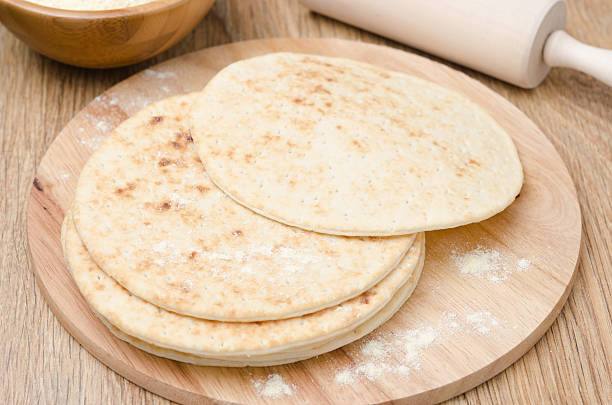 istock wheat tortillas on a wooden board horizontal 178404231