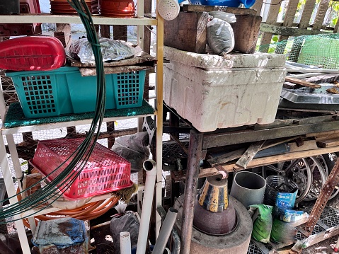 An unkept and dirty house in a Kampung house , Klang - Selangor