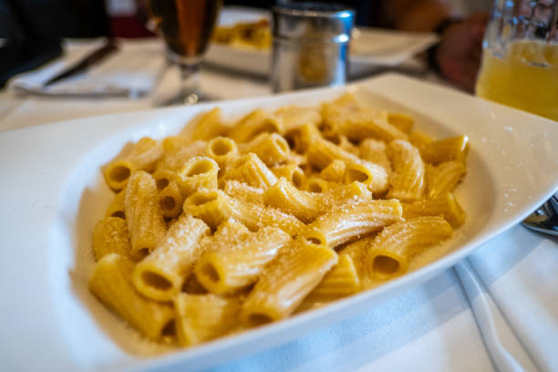 istock Macaroni and cheese served in an Italian restaurant. 1784055742