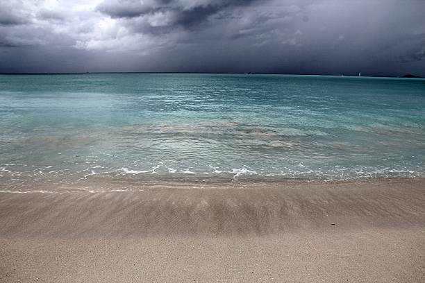 Tropical storm - Antigua stock photo