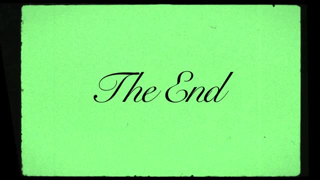 Old film the end 4k with sound