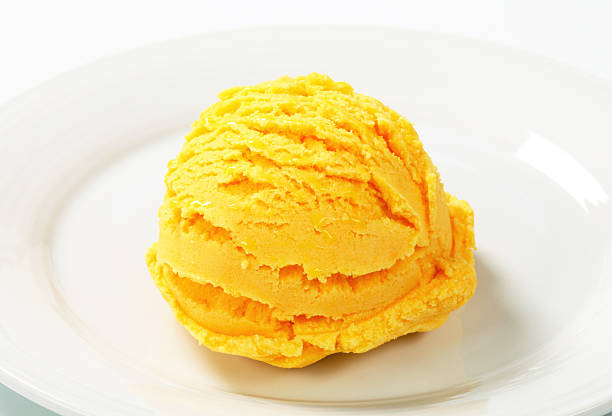 istock Scoop of yellow ice cream 178408707