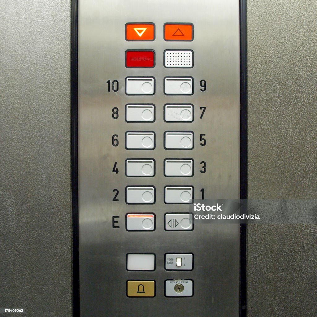 Elevator Keypad Sign Lift Elevator Keypad Stock Photo - Download Image Now - Elevator ...