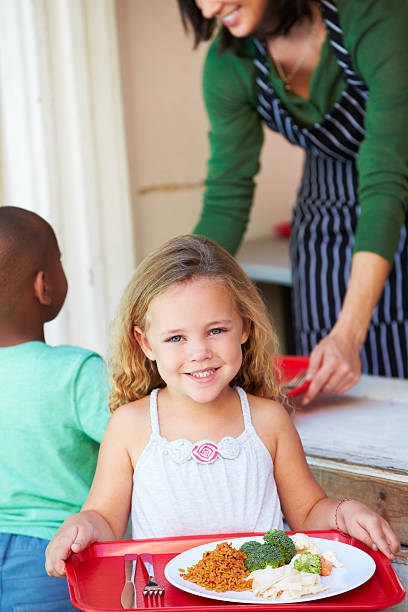 istock Elementary Pupil Collecting Healthy Lunch In Cafeteria 178409288