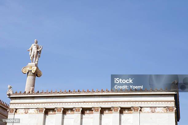 Apollo - Fotografie stock e altre immagini di Accademia di Atene - Accademia di Atene, Ambientazione esterna, Apollo - Divinità greca