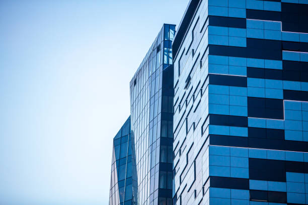 istock Modern Business Building with Glass Facade in Dawn's Luminescent Elegance 1784099512